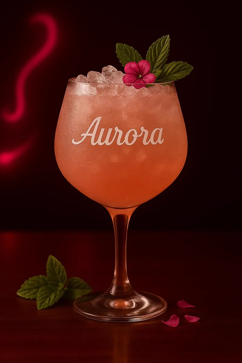 Trago de autor Aurora, cóctel de la casa de Princesas Resto Bar