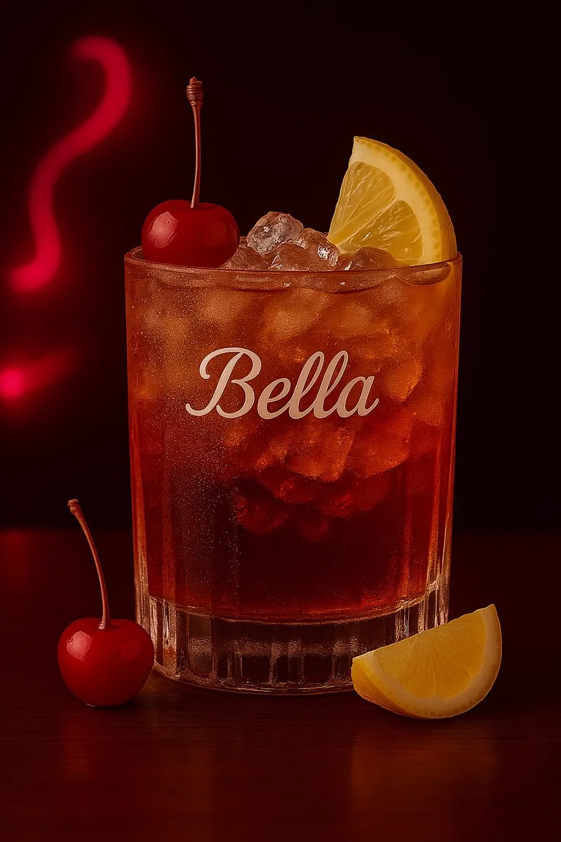 Trago de autor Bella, cóctel de la casa de Princesas Resto Bar