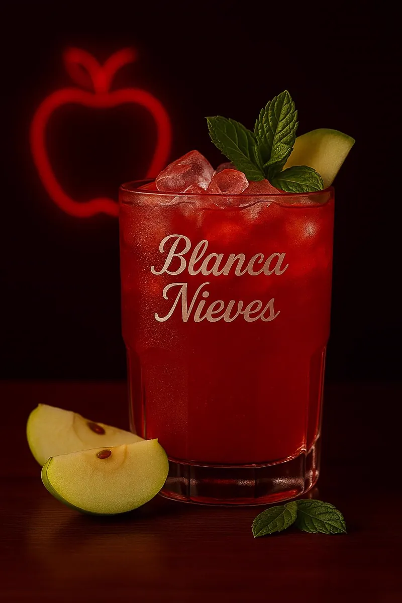 Trago de autor Blanca Nieves, cóctel de la casa de Princesas Resto Bar